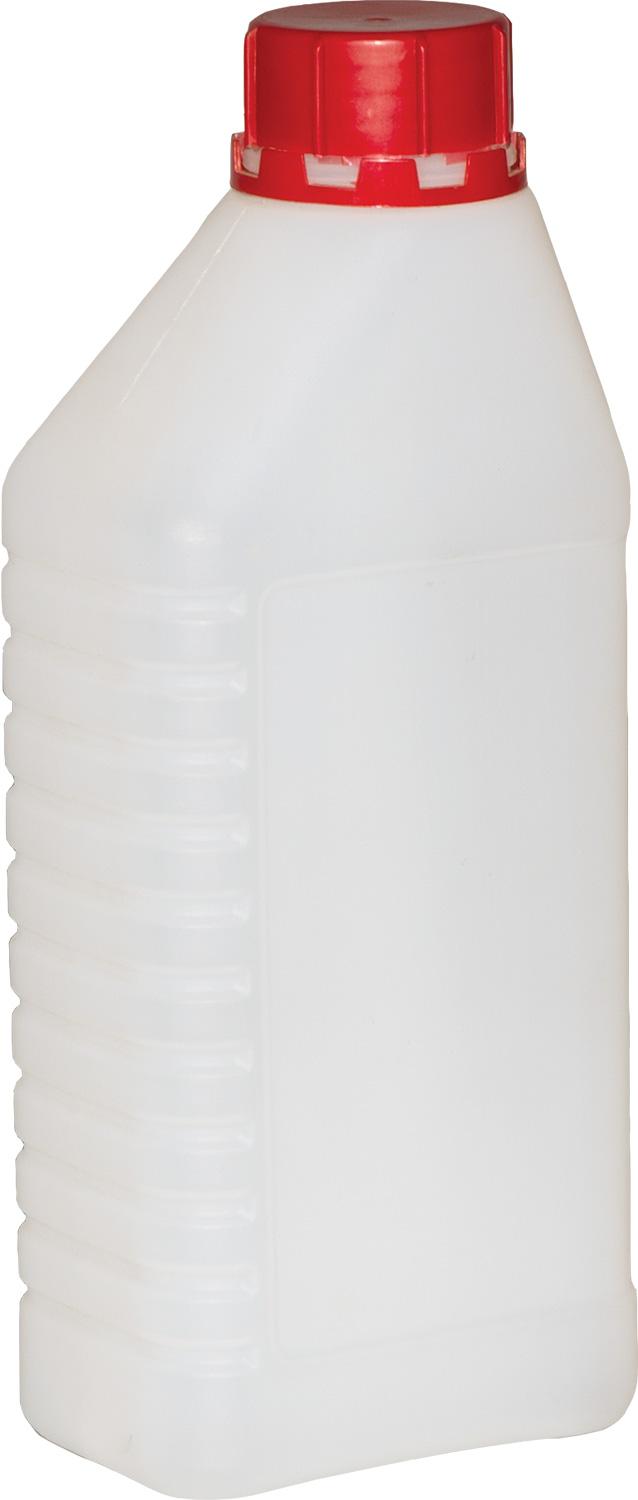 Бутыль-канистра п/э 1л натуральная с пробкой (прямоугольная)